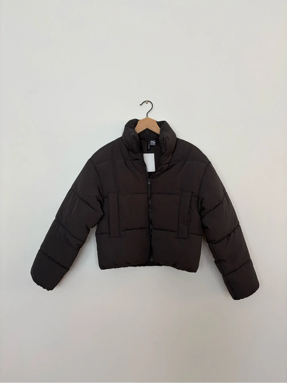 H&M Short Puffer Coat in Dark Gray Size XS - Picture 7 of 9